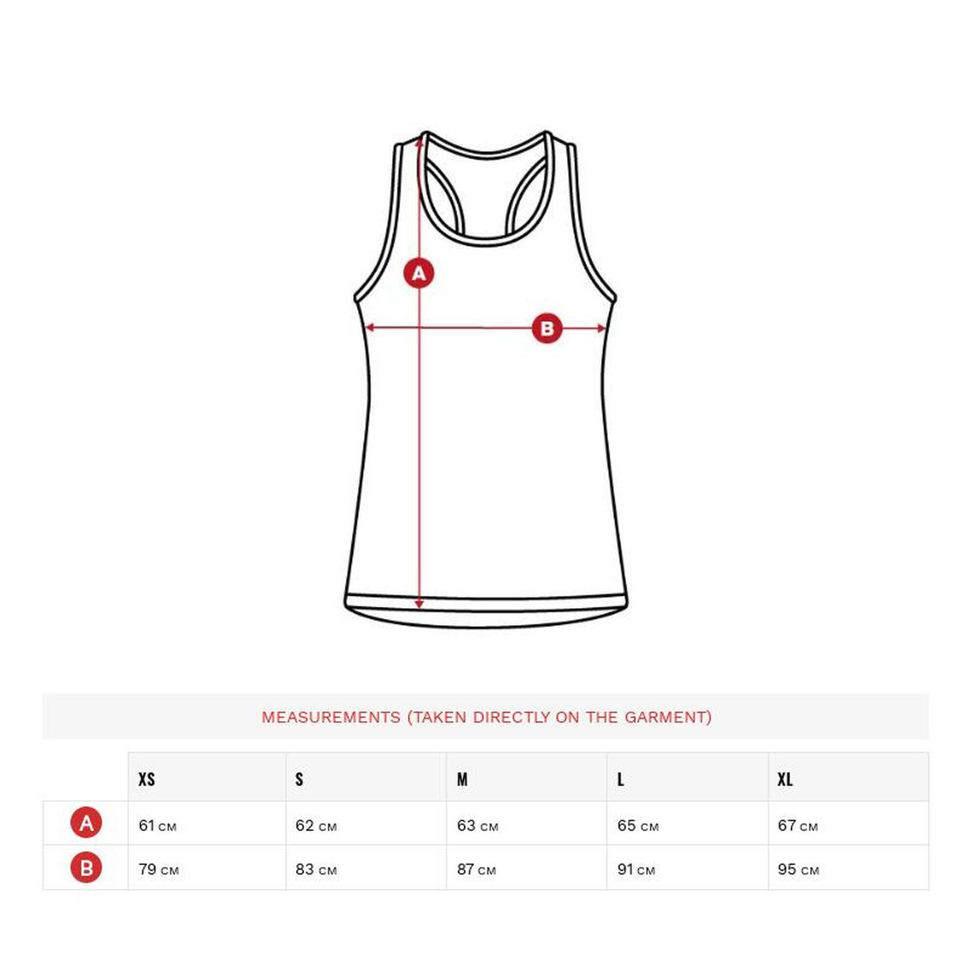 Dames Fitness tanktop All Star SIROKO Middernacht Zwart