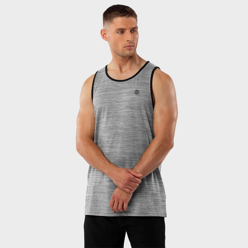 Janice global camisa Camiseta tirantes fitness SIROKO Track Grey Gris Plata Hombre | Decathlon