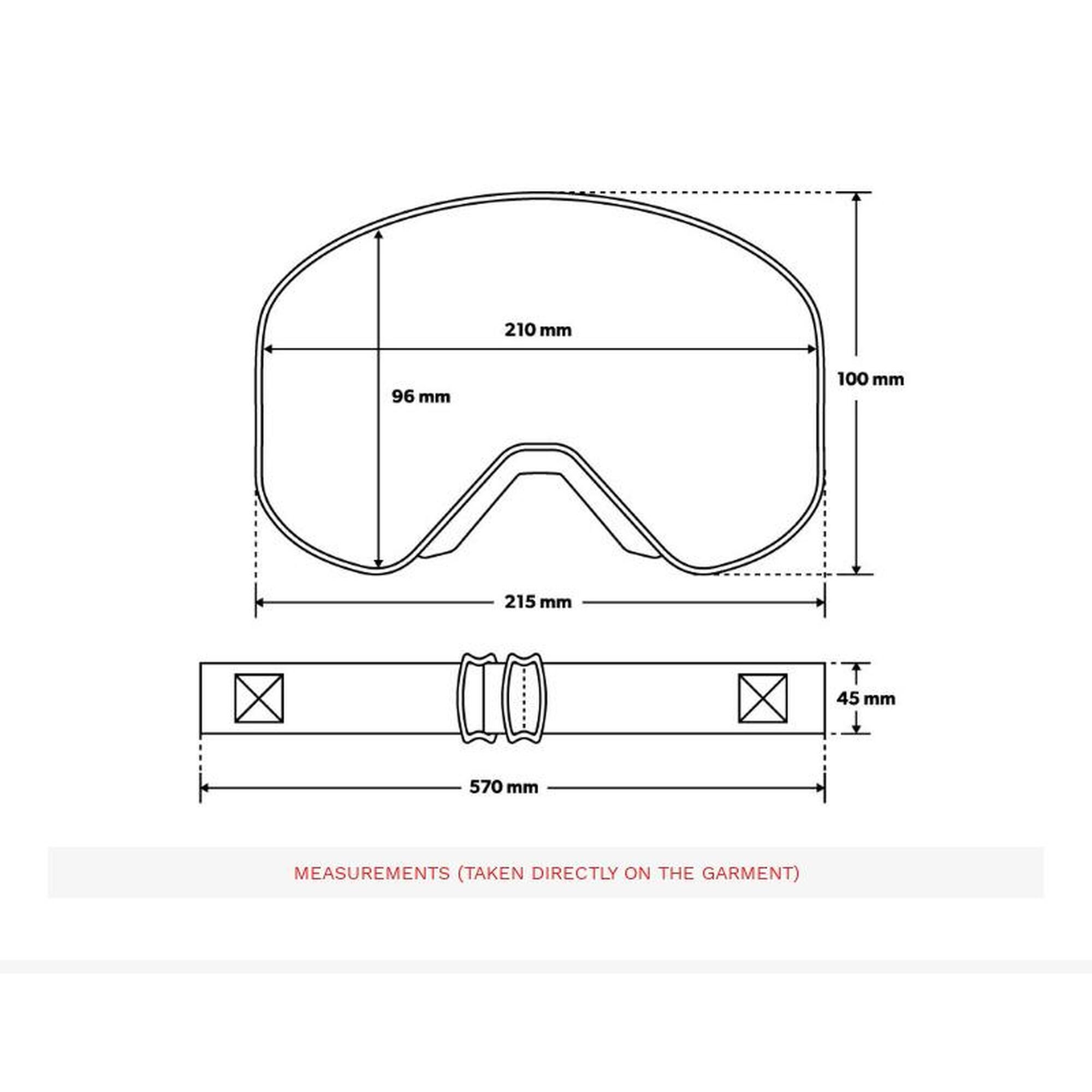 Herren und Damen Wintersport Skibrille GX Halfpipe SIROKO Schwarz