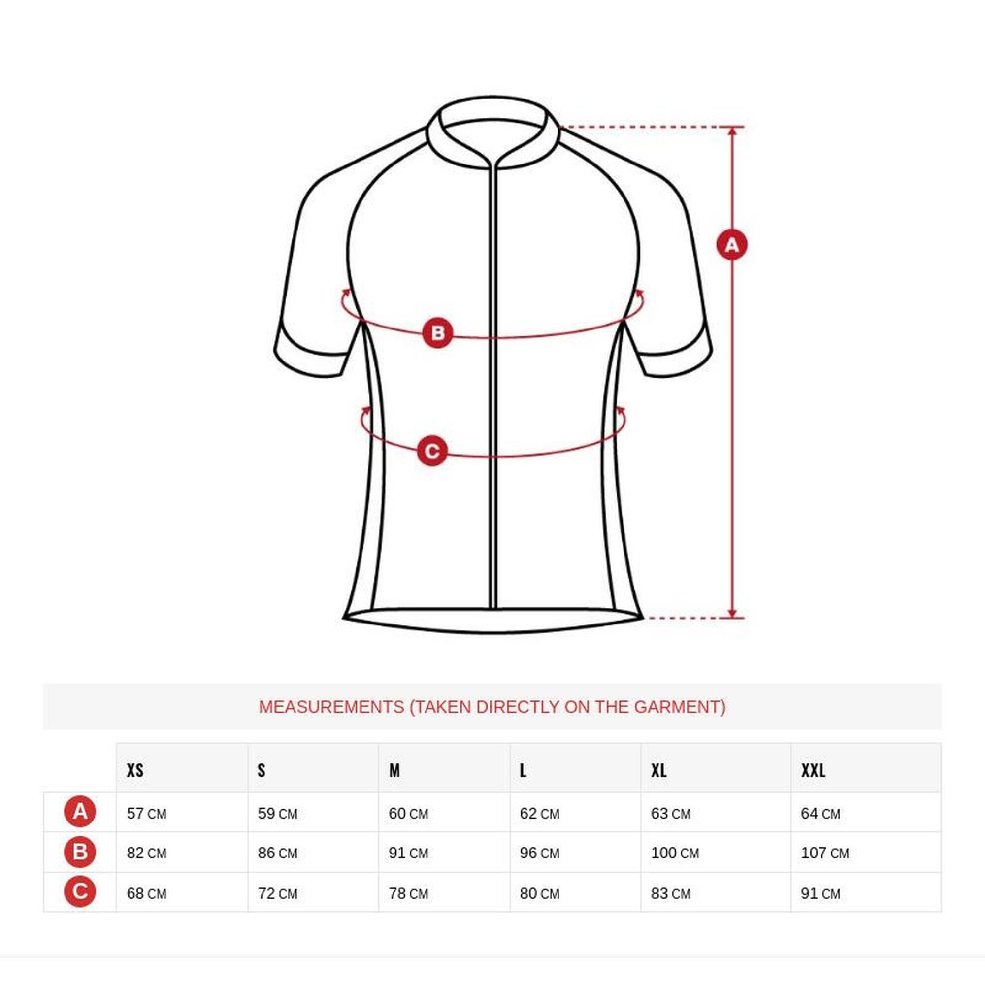 Camisola de ciclismo manga curta homem M2 Flèche SIROKO Encarnado Intenso