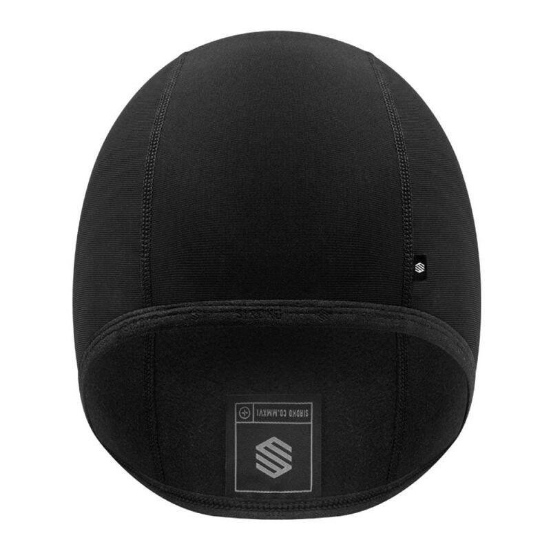 Herren und Damen Radsport thermo-unterhelmmütze für den Essential Cap Schwarz