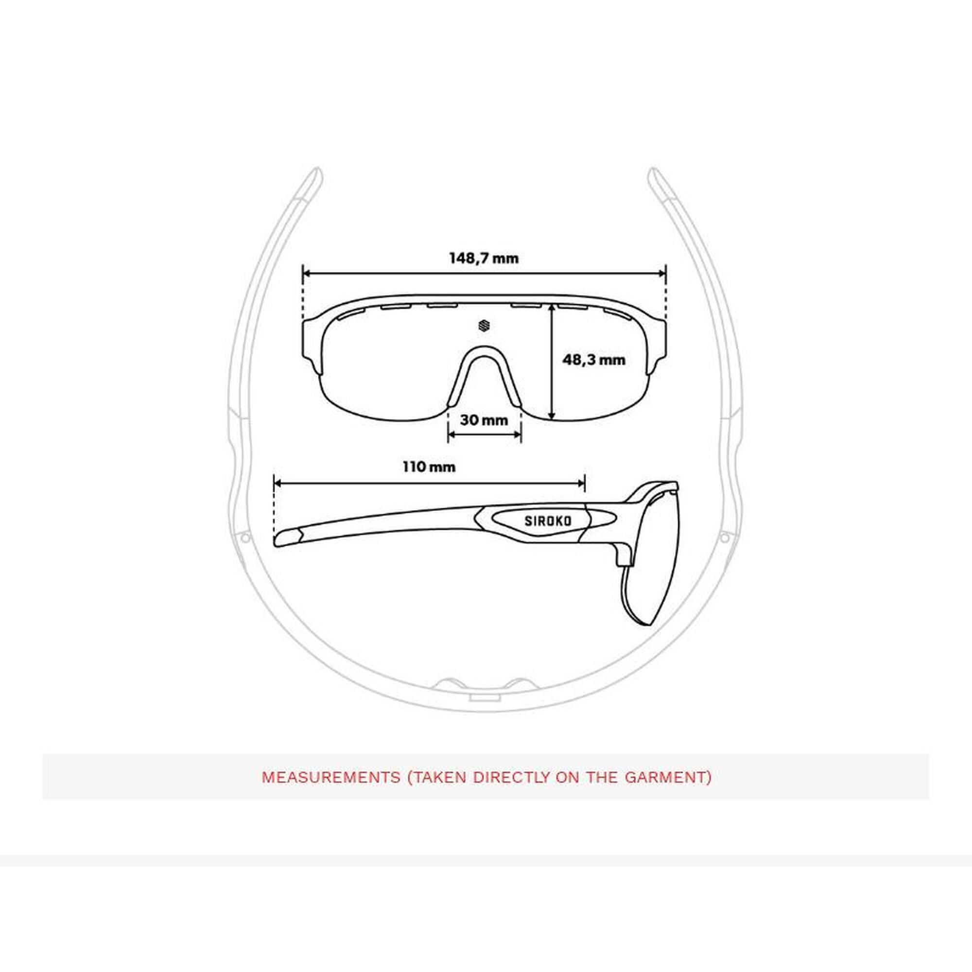 Ochelari de soare pentru K3 Triathlon Negru