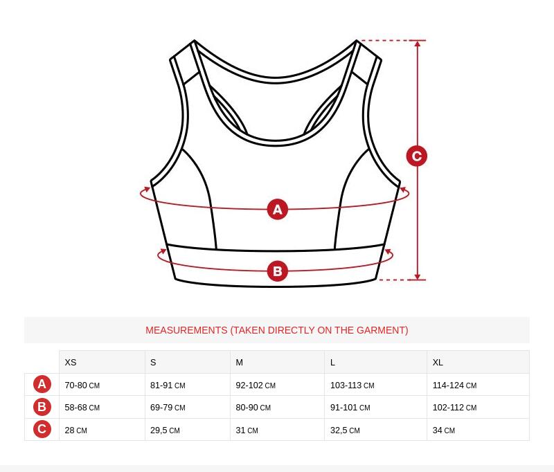 Reggiseno sportivo Fitness Donna Rain Celeste 5/7