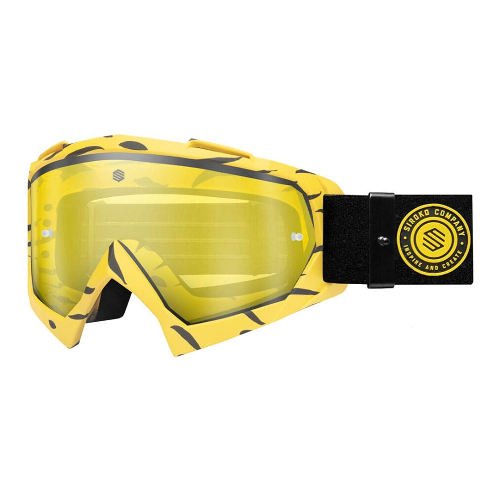 Siroko - Masque Vtt Homme Et Femme H1 Maribor Jaune - Lunettes De Soleil - Jaune|noir - Taille Unique - Decathlon