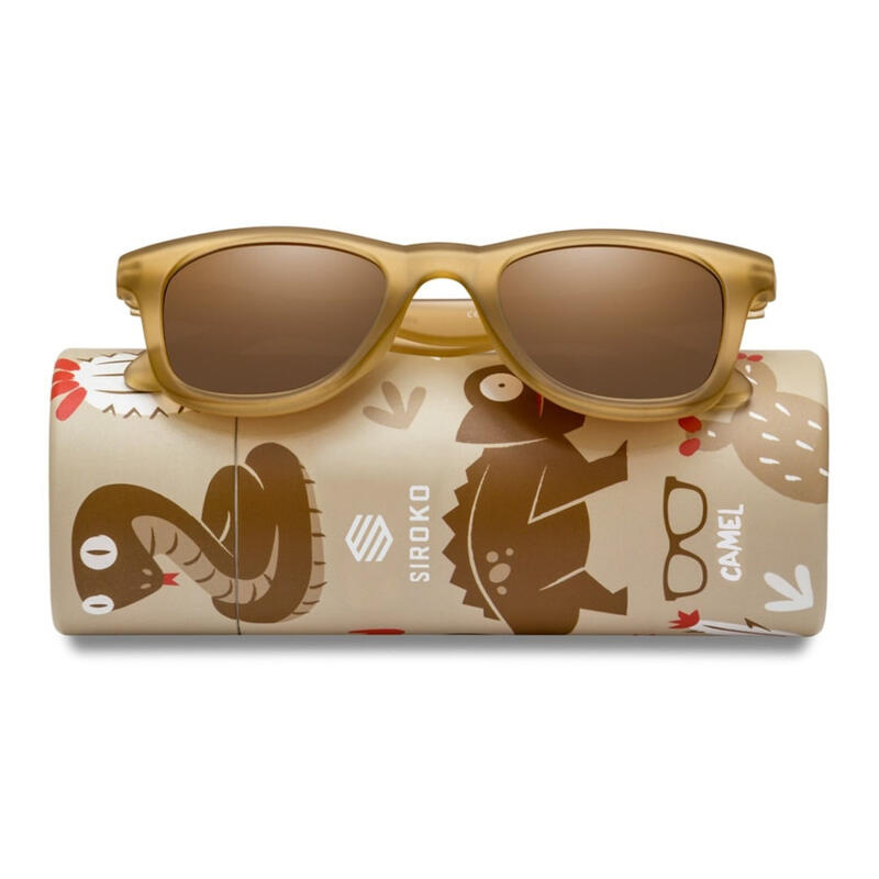 Lunettes de soleil enfant Surf Enfants Camel Marron