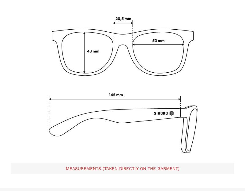 Gafas de sol de acetato reciclado surf Hombre y Mujer Capri SIROKO Negro 5/7