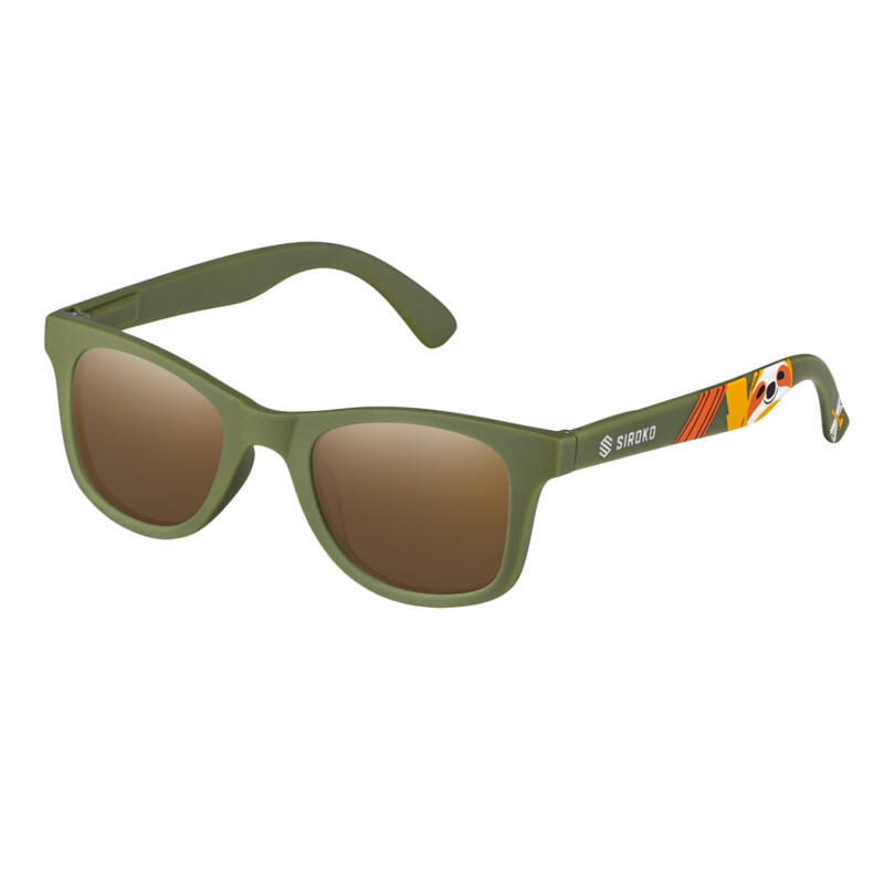 Kinder Surf sonnenbrille für Sloth SIROKO Armeegrün
