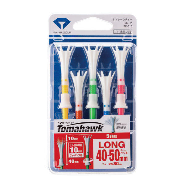 TE-510 TOMAHAWK 40-50MM LONG GOLF TEE (5PCS)