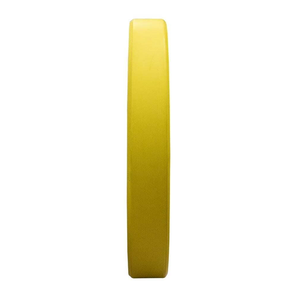 Olympische Hantelscheibe 50 mm Bumper Platte - 15 kg - Gelb 3/7