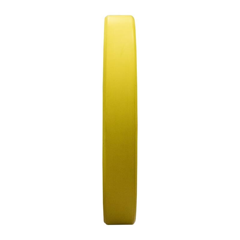 Olympische halterschijf 50 mm - 15 kg - Bumper plate - Geel
