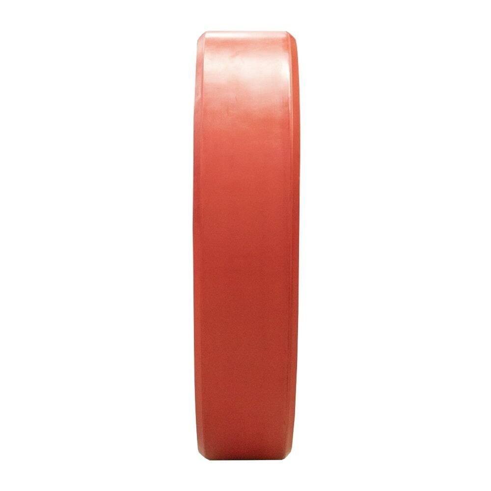 Olympische Hantelscheibe 50 mm Bumper Platte - 25 kg - Rot 3/7