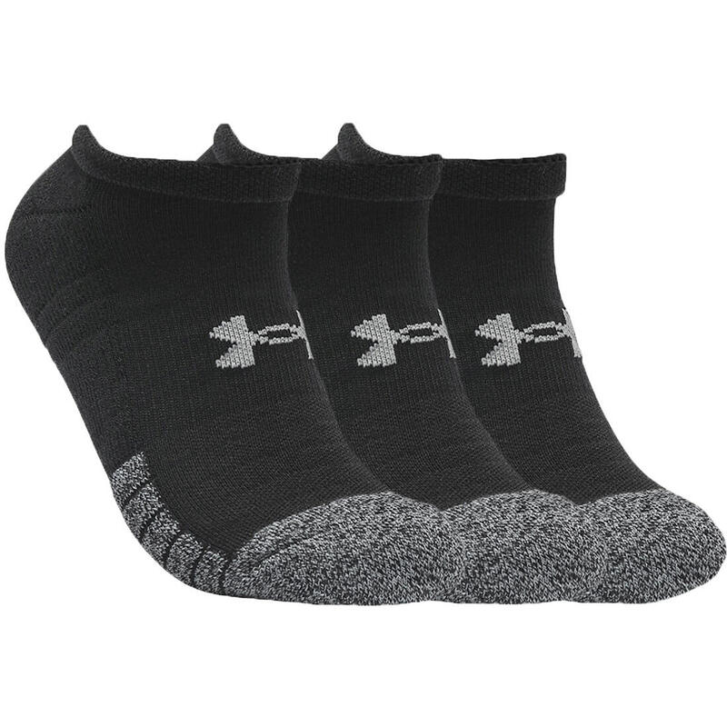 Uniszex zokni, Under Armour HeatGear No Show Socks 3-Pack