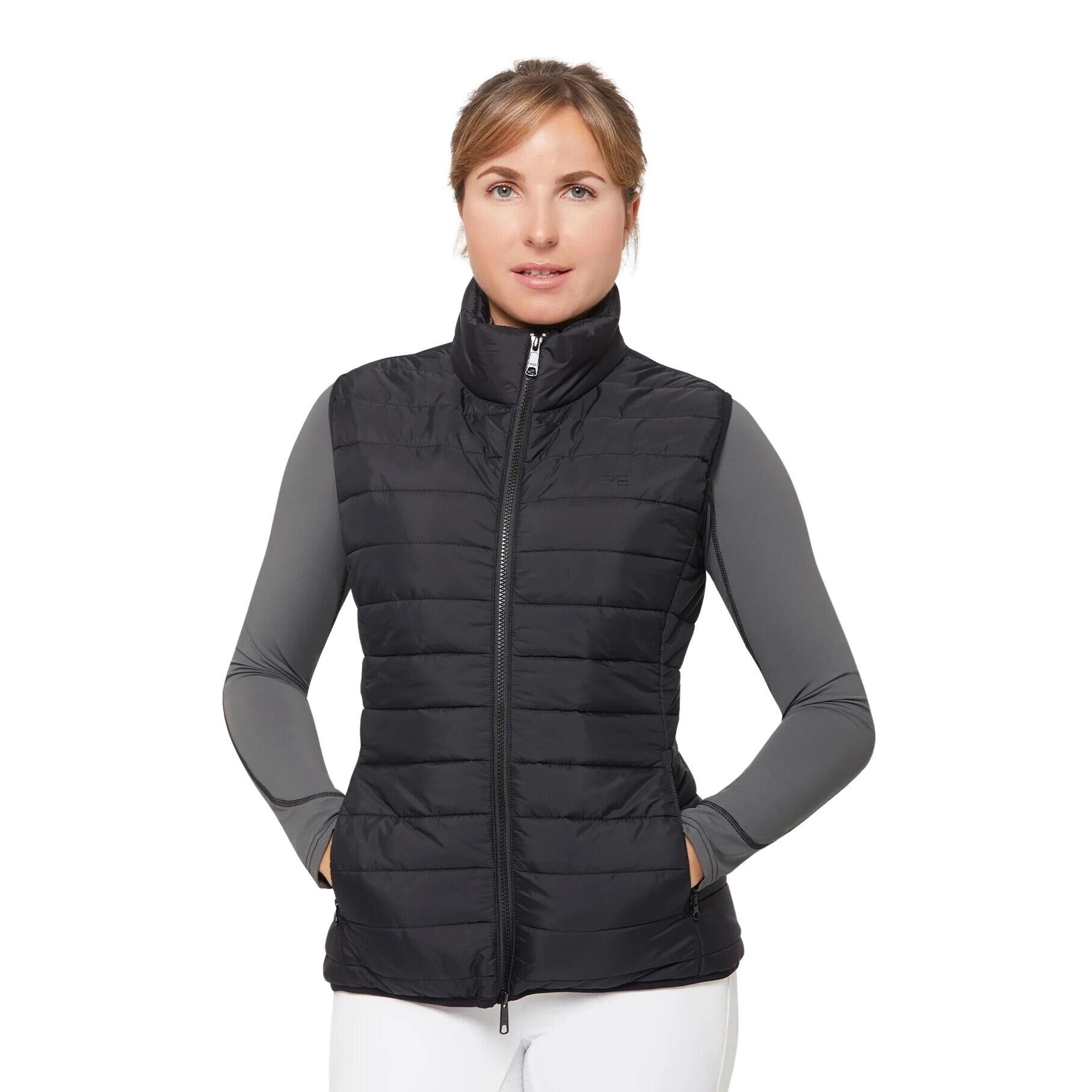 Premier Equine - Doudoune Sans Manche Femme Premier Equine Dante - Doudoune Synthétique - Noir - 44 L - Decathlon