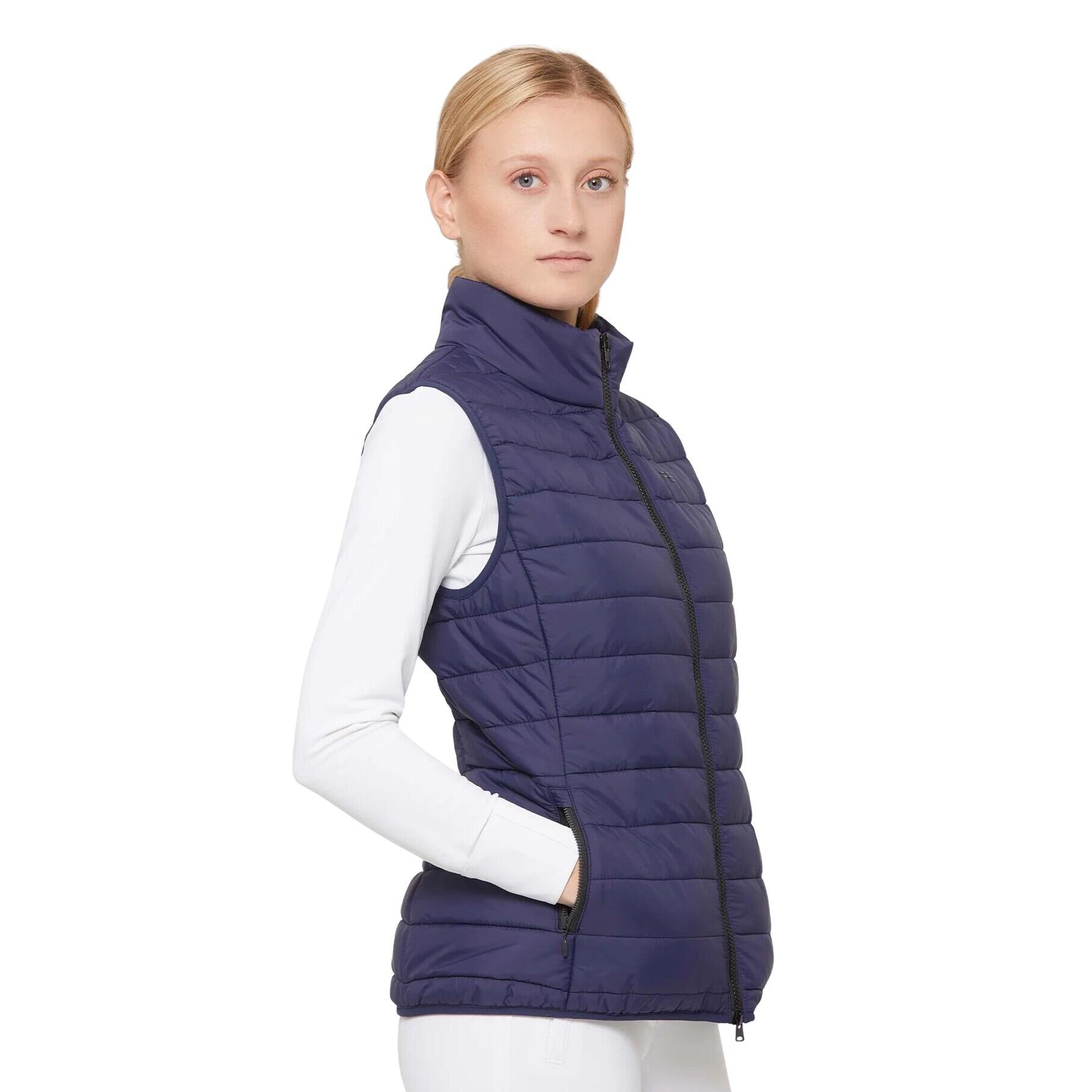 Premier Equine - Doudoune Sans Manche Femme Premier Equine Dante - Doudoune Synthétique - Bleu - 44 L - Decathlon