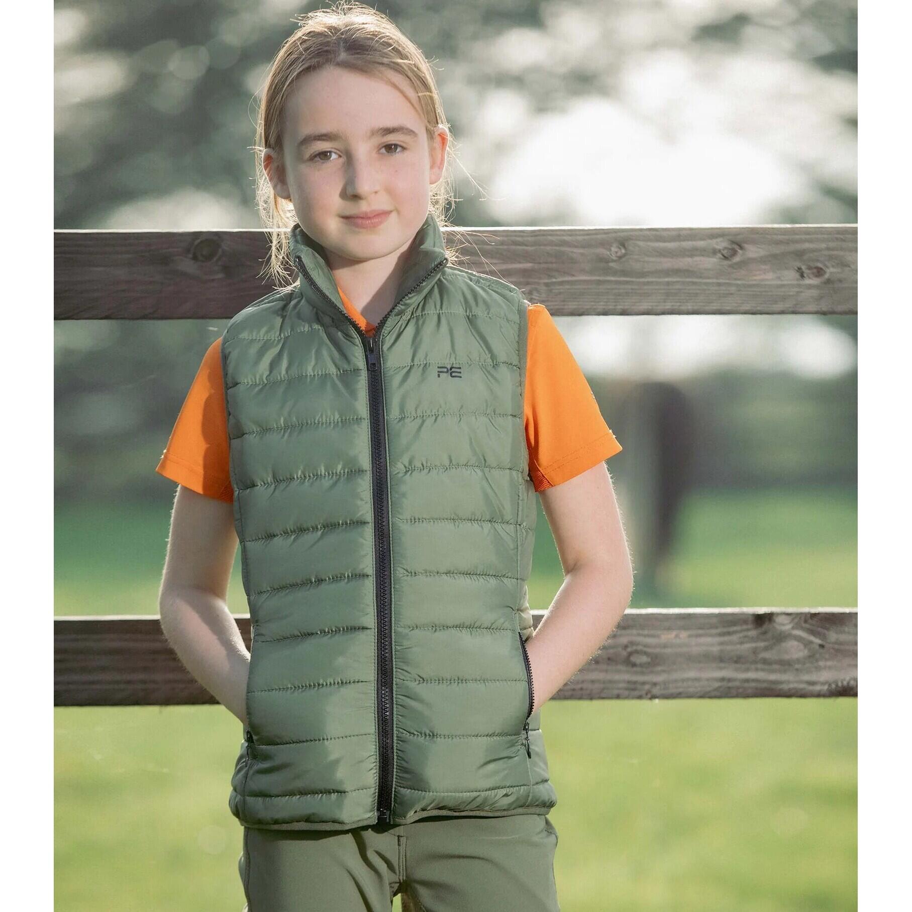 Mouwloos kinderjack Premier Equine Dante 1/4
