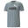 Essentials+ T-shirt met 2-kleuren-logo heren PUMA Adriatic Gray