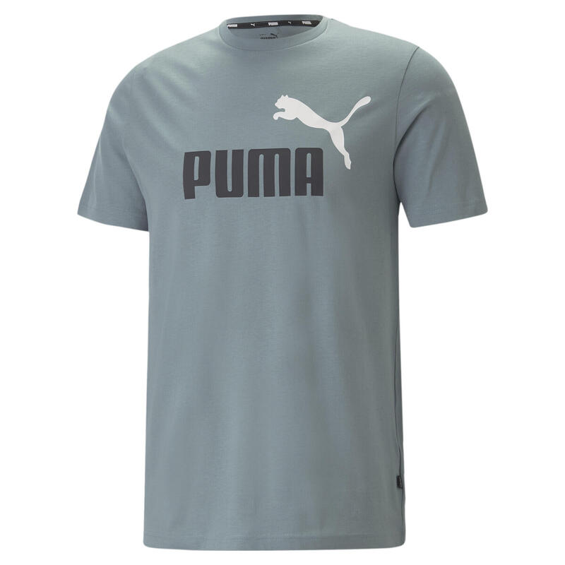 T-shirt Essentials+ 2-Colour Logo Homme PUMA Adriatic Gray