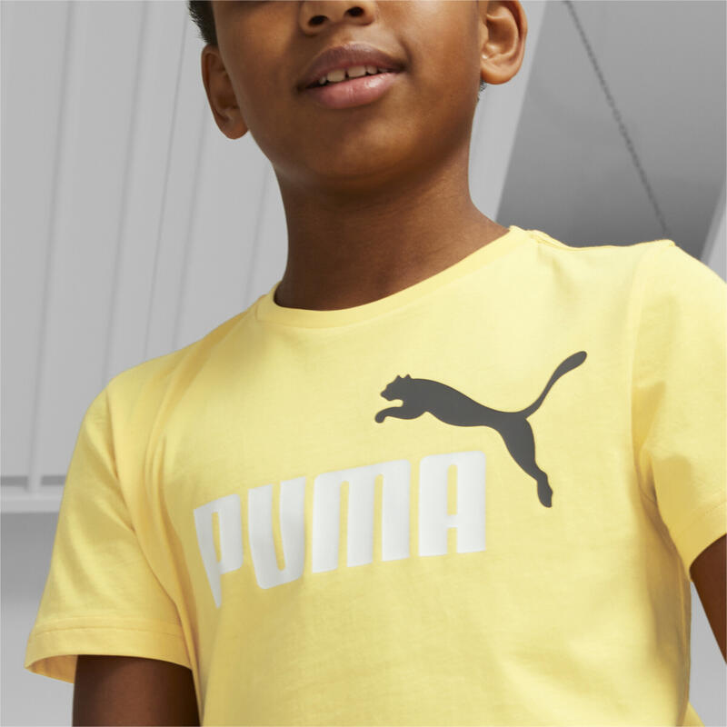 T-shirt Essentials+ Two-Tone Logo Enfant et Adolescent PUMA Mustard Seed Yellow