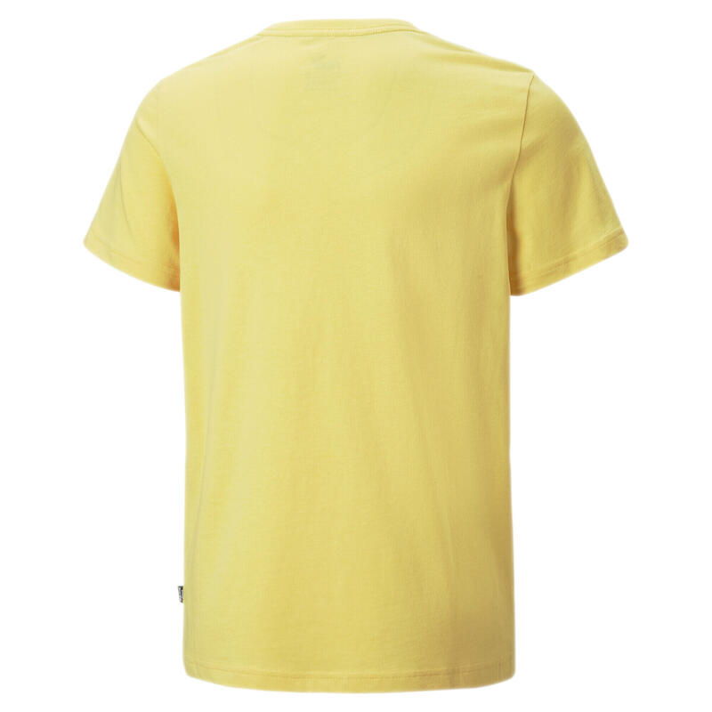 Essentials+ T-shirt met tweekleurig logo voor jongeren PUMA Mustard Seed Yellow