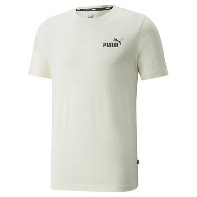 Essentials t-shirt met klein logo voor heren puma myrtle green