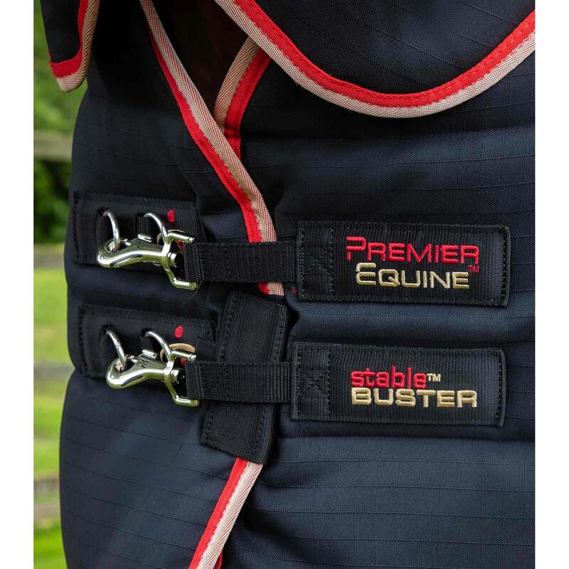 Stalldecke für Pferde mit Halsabdeckung Premier Equine Stable Buster 450 g