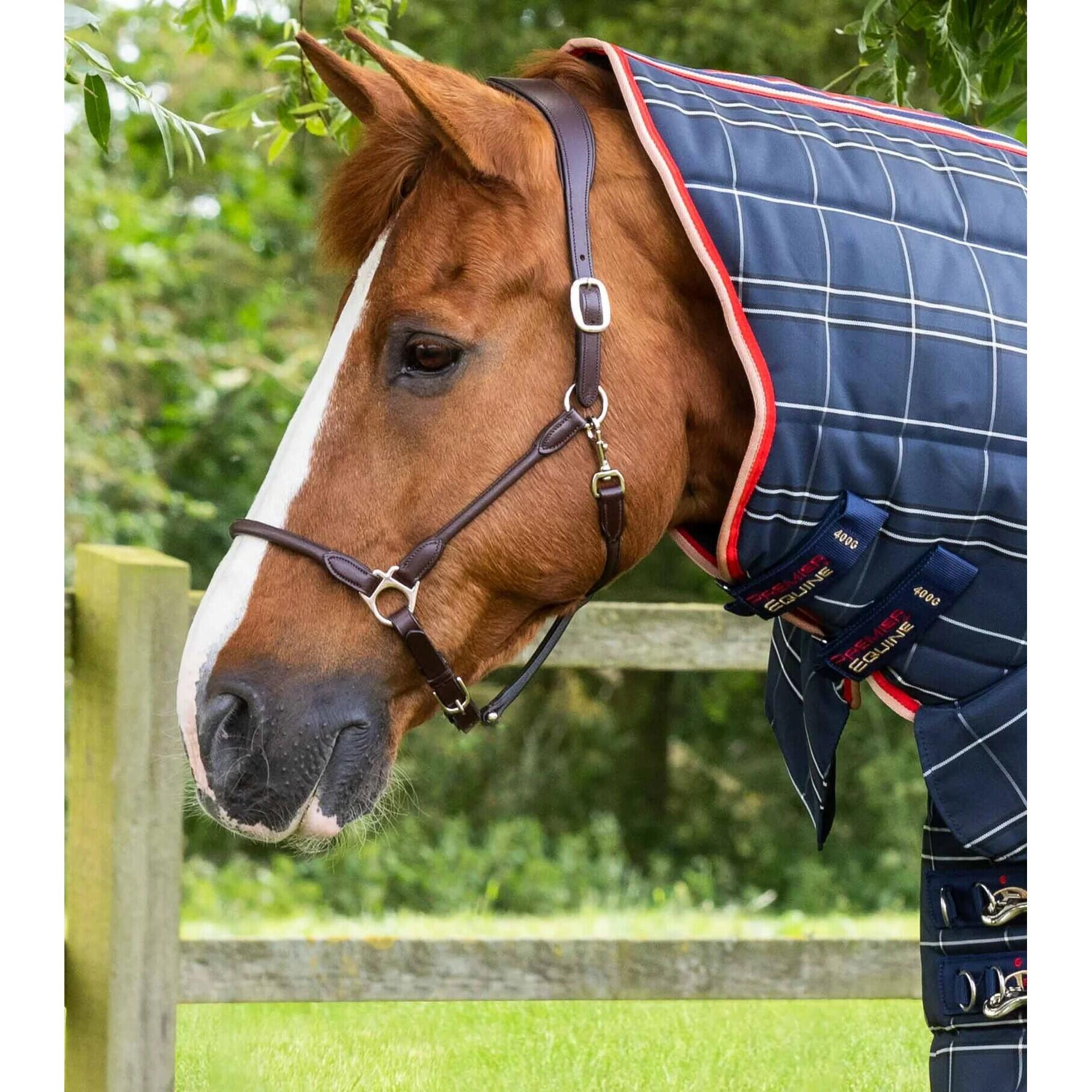 Staldeken voor paarden met halsbedekking Premier Equine Domus 400 g 4/4