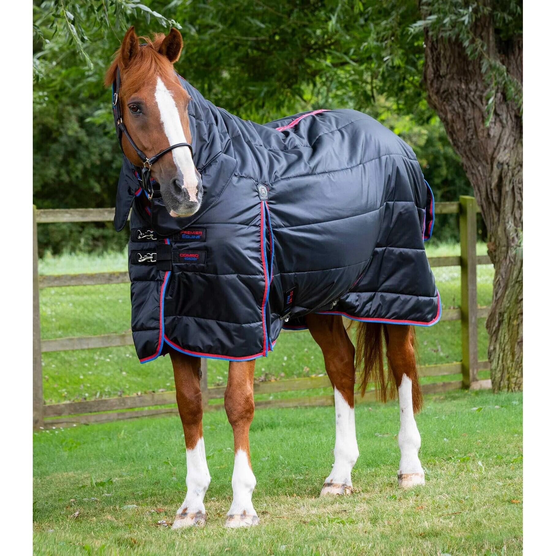 PREMIER EQUINE Paardenstaldeken met halsbedekking Premier Equine 200 g
