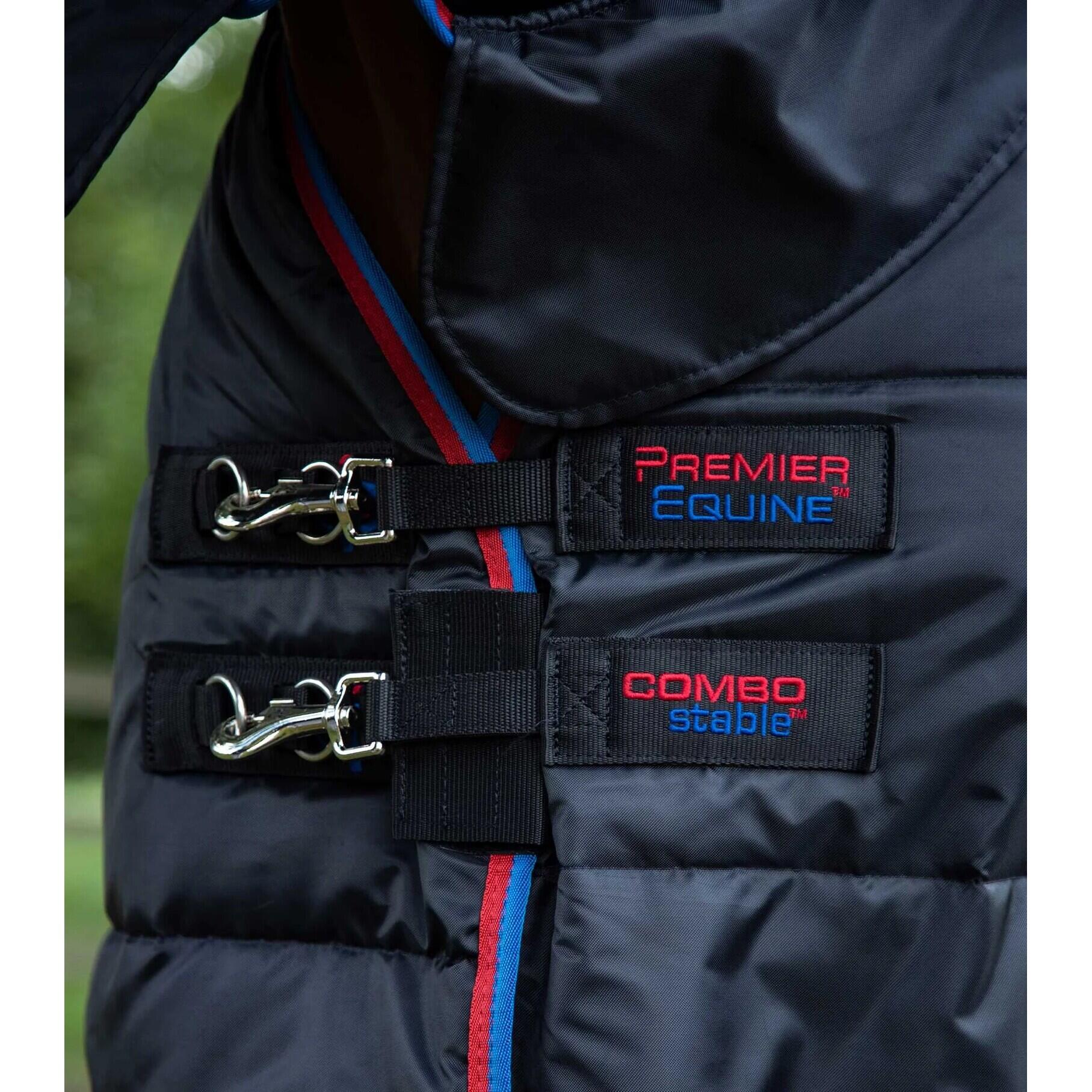Paardenstaldeken met halsbedekking Premier Equine 200 g 2/4