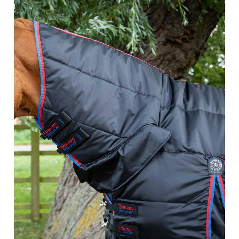 Couverture d'écurie pour cheval avec couvre-cou Premier Equine 200 g
