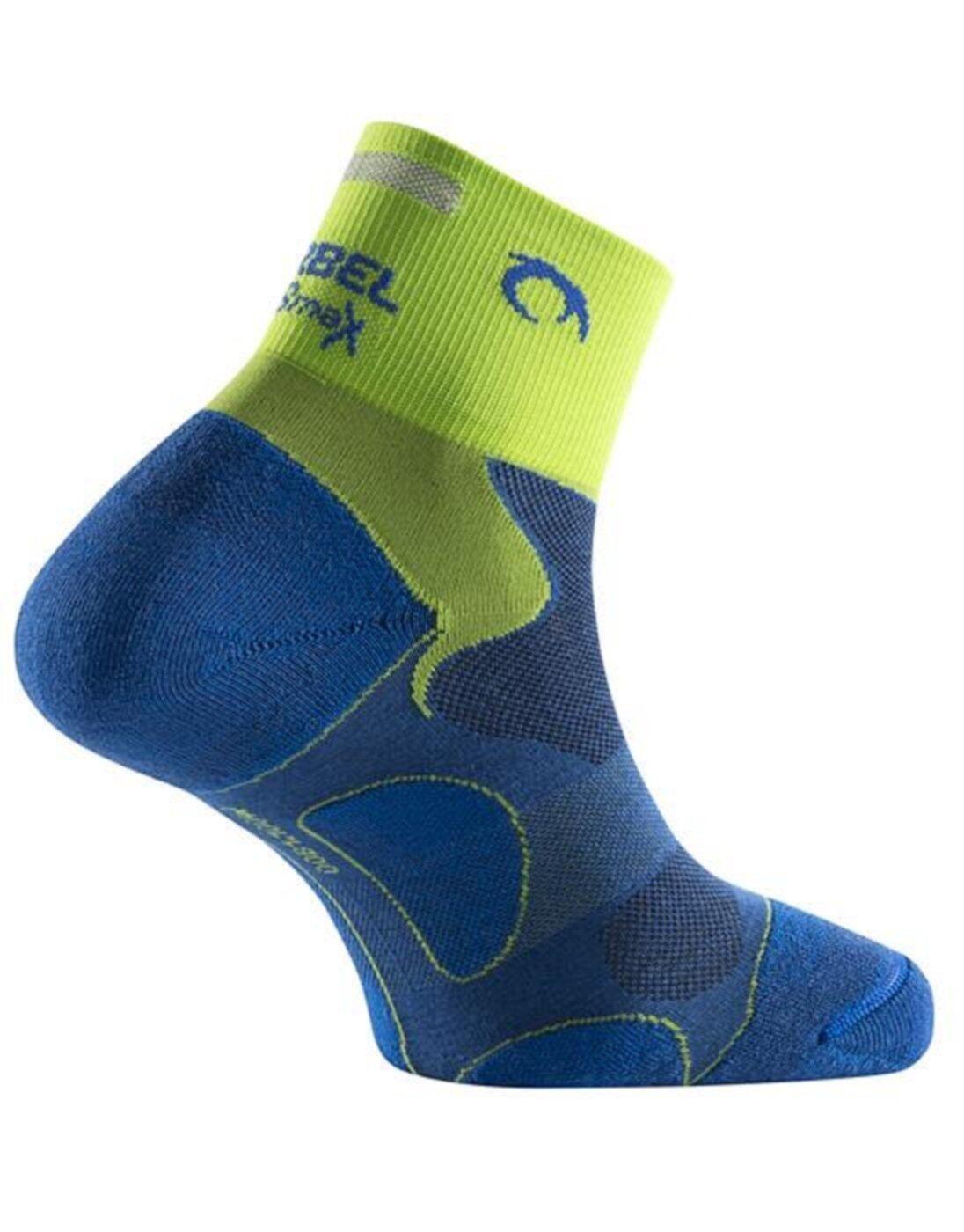 Meias de distância azul royal pistachio corrida Unisex Azul LURBEL 2/2