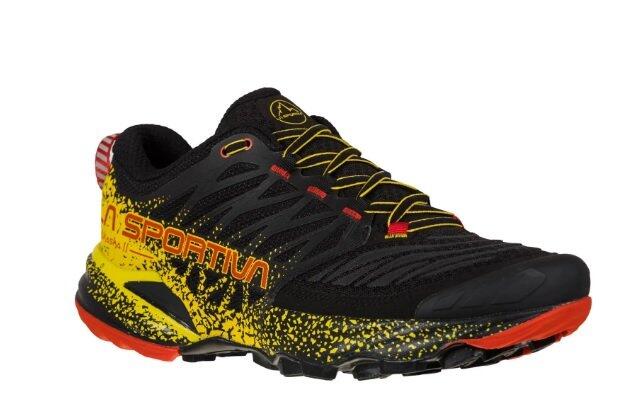 Calçado de trail akasha ii preto/amarelo la sportiva