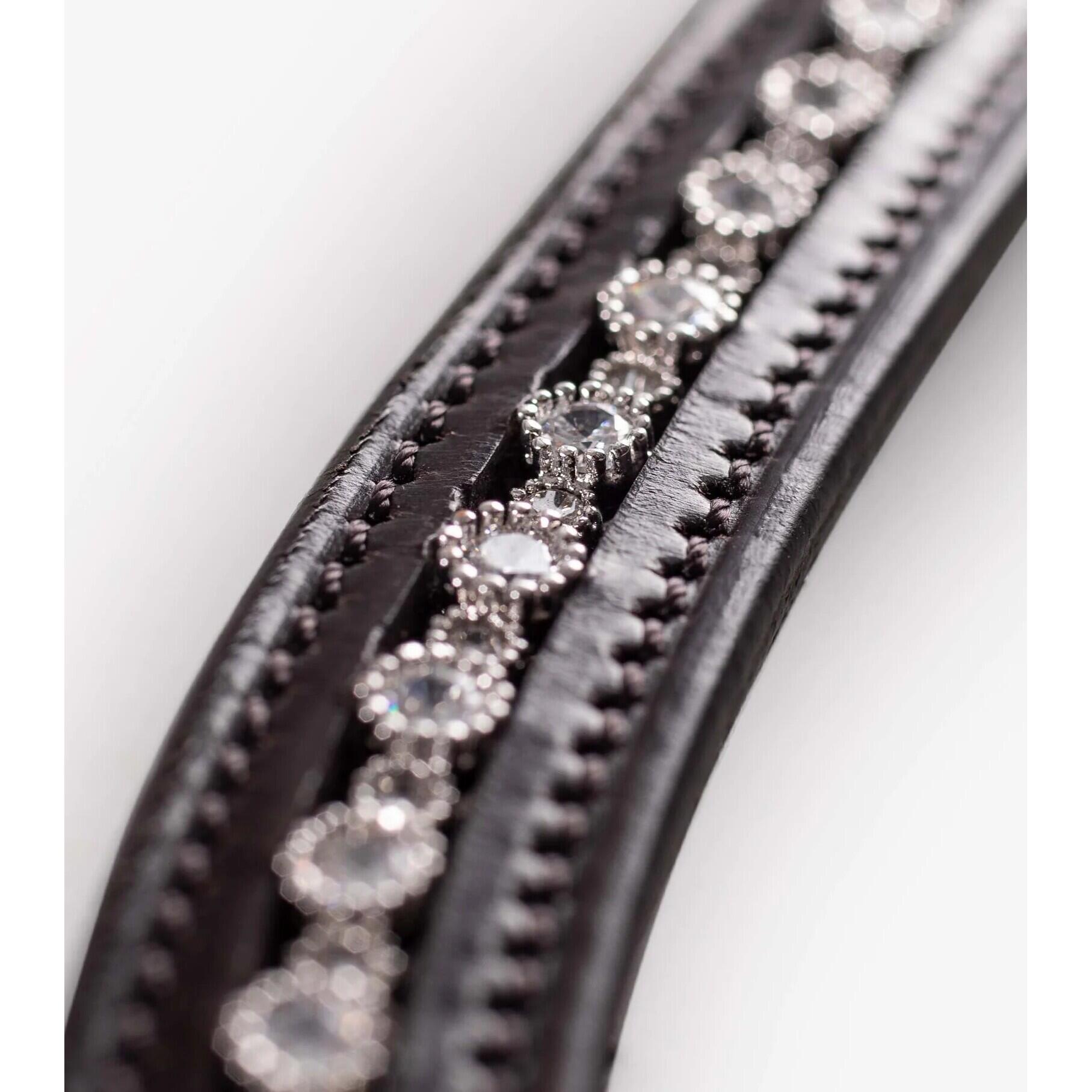 Frontal pour cheval strass Premier Equine Bergamo 3/4