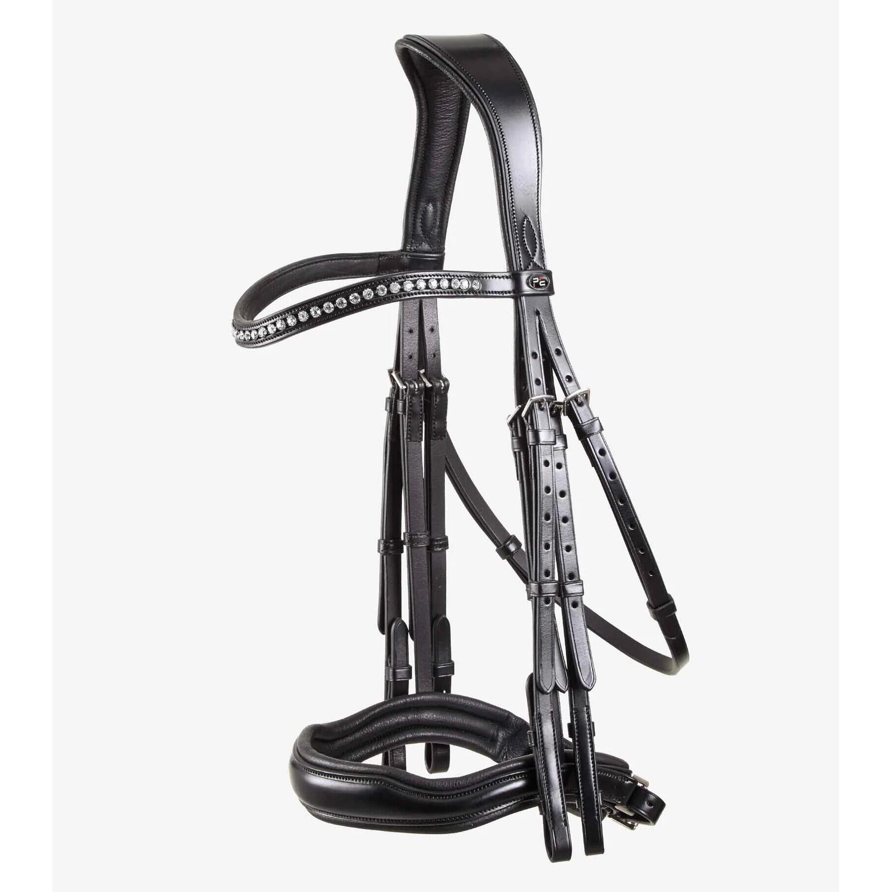 PREMIER EQUINE Anatomisch dubbel hoofdstel Premier Equine Abriano