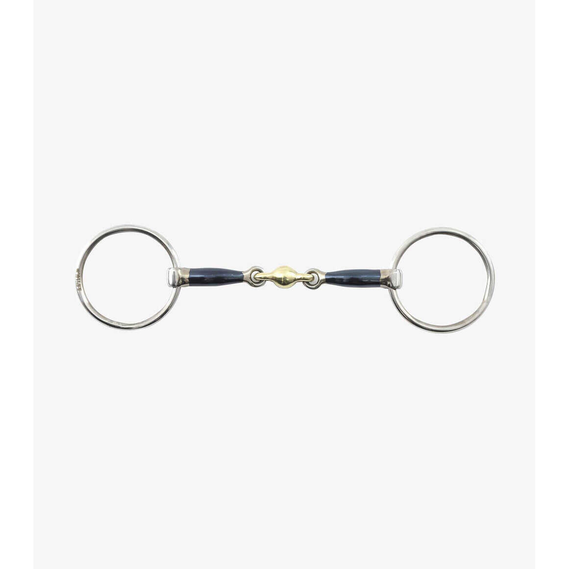 PREMIER EQUINE 2 ring blauw ijzeren bit met legering ruit voor paarden Premier Equine Sweet Iro