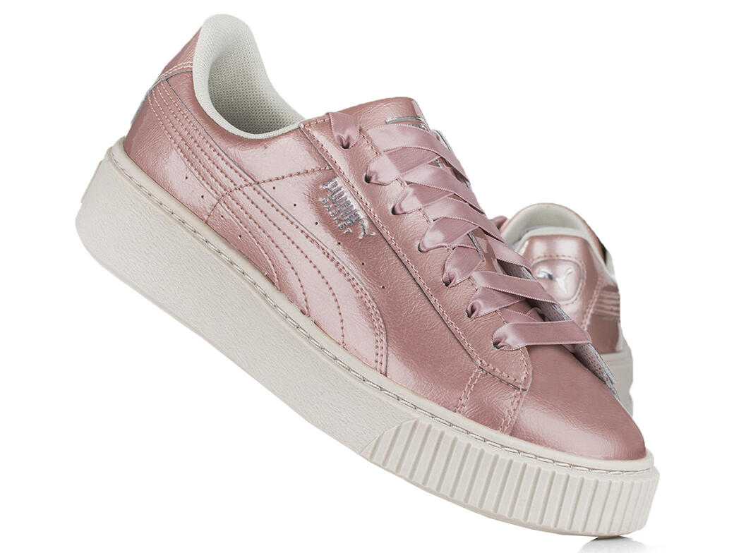 Kinder universal Schuhe Puma Basket Platform Metal 6/6