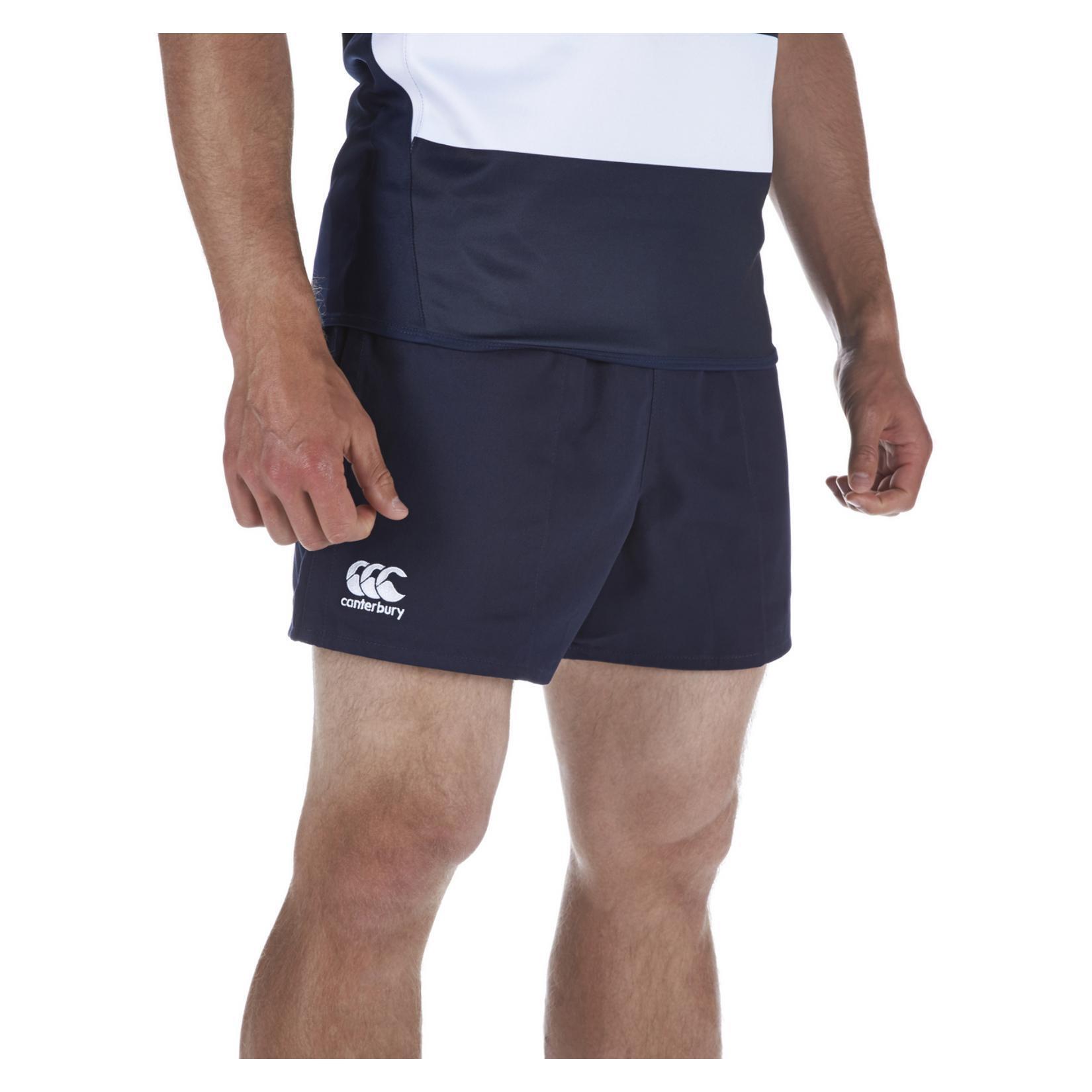 Mens Professional Cotton Rugby Shorts (Navy) 2/3