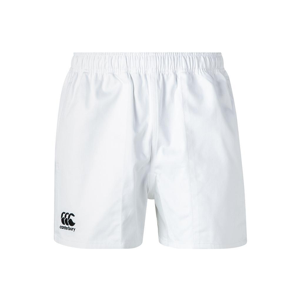 Mens Professional Cotton Rugby Shorts (White) 1/3