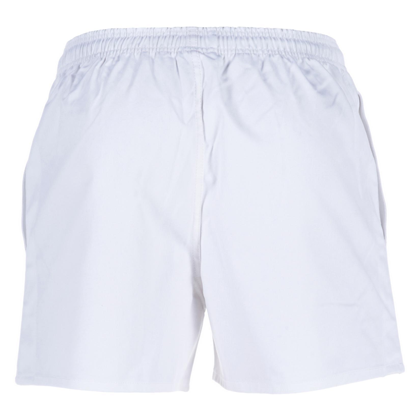 Mens Professional Cotton Rugby Shorts (White) 2/3