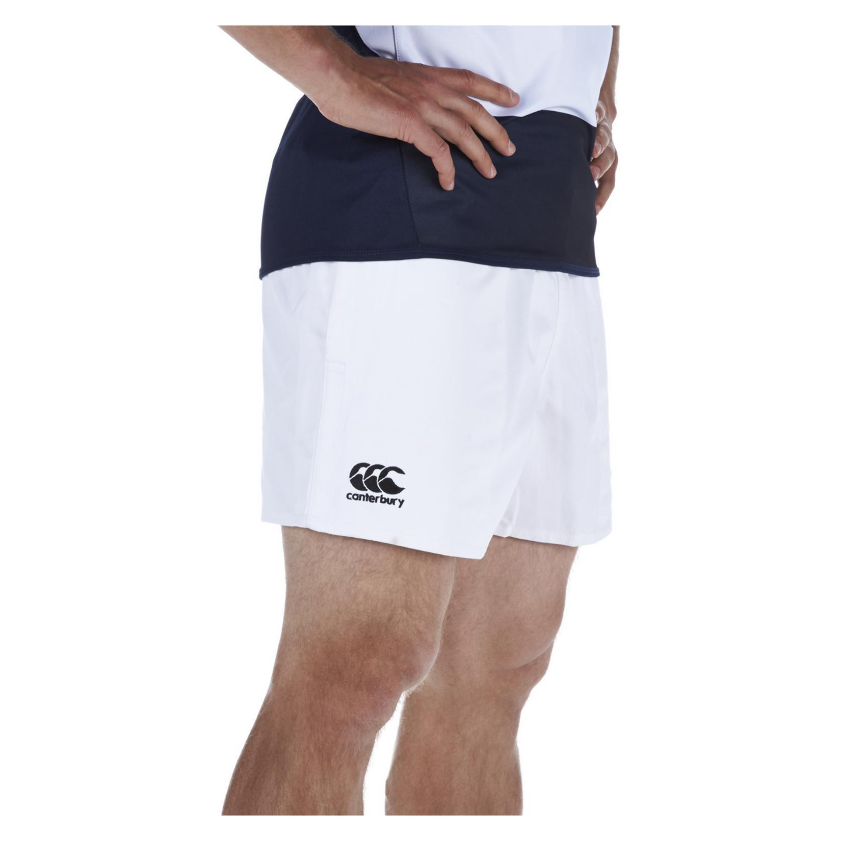 Mens Professional Cotton Rugby Shorts (White) 3/3