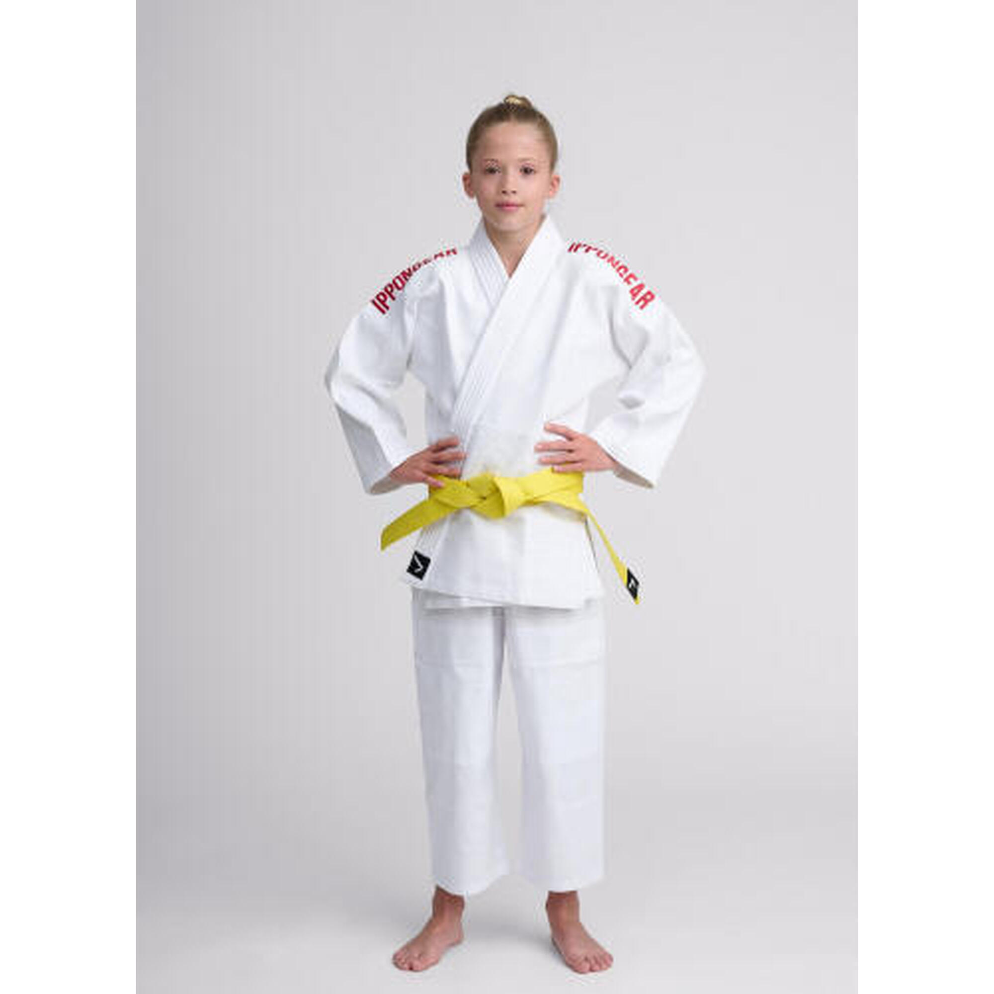 Kimono Judo KIDS Ippon Gear GI NXT cu broderie - Rosu