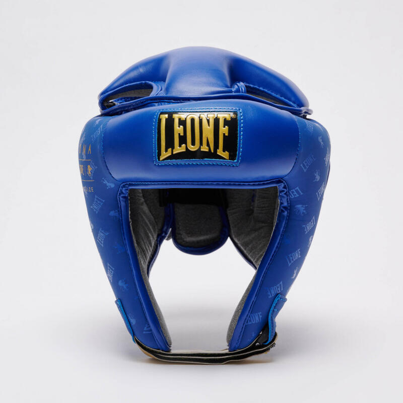 Casco de Boxeo Adulto Leone 1947 DNA protector abierto azul