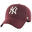 Uniszex baseball sapka, 47 Brand New York Yankees MVP Cap, burgundia