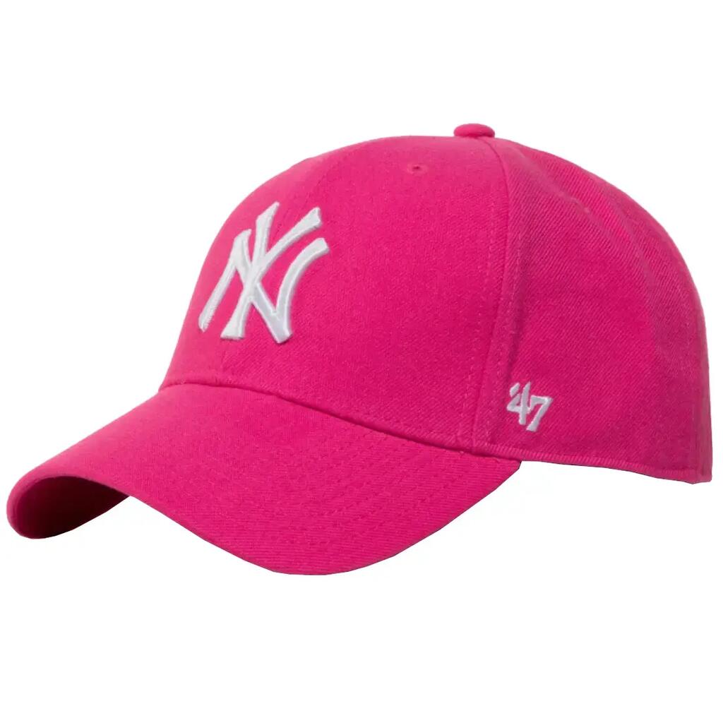 Шапка с козирка Brand `47 Mlb New York Yankees розова