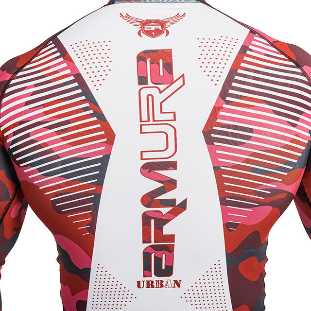 Rashguard ARMURA Urban Camo Rosu