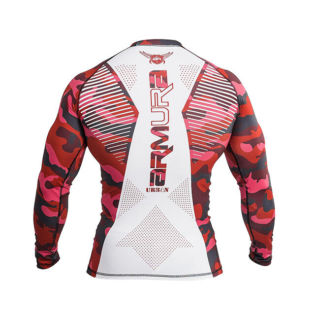 Rashguard ARMURA Urban Camo Rosu