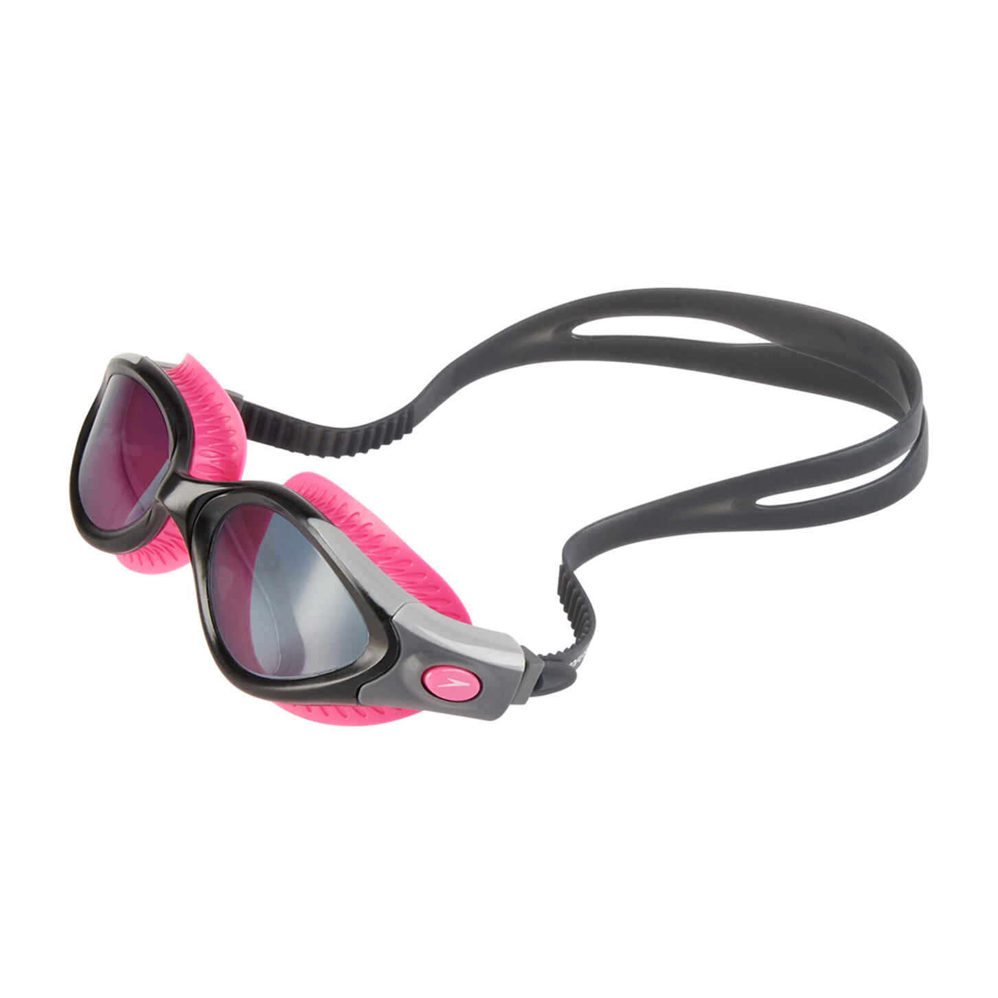 Womens/Ladies Futura Biofuse Flexiseal Swimming Goggles (Pink/Smoke) 2/4