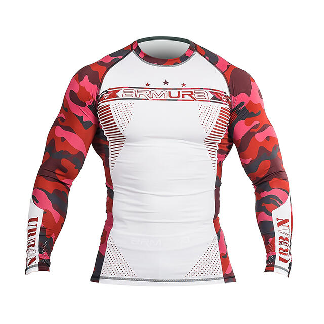 Rashguard ARMURA Urban Camo Rosu