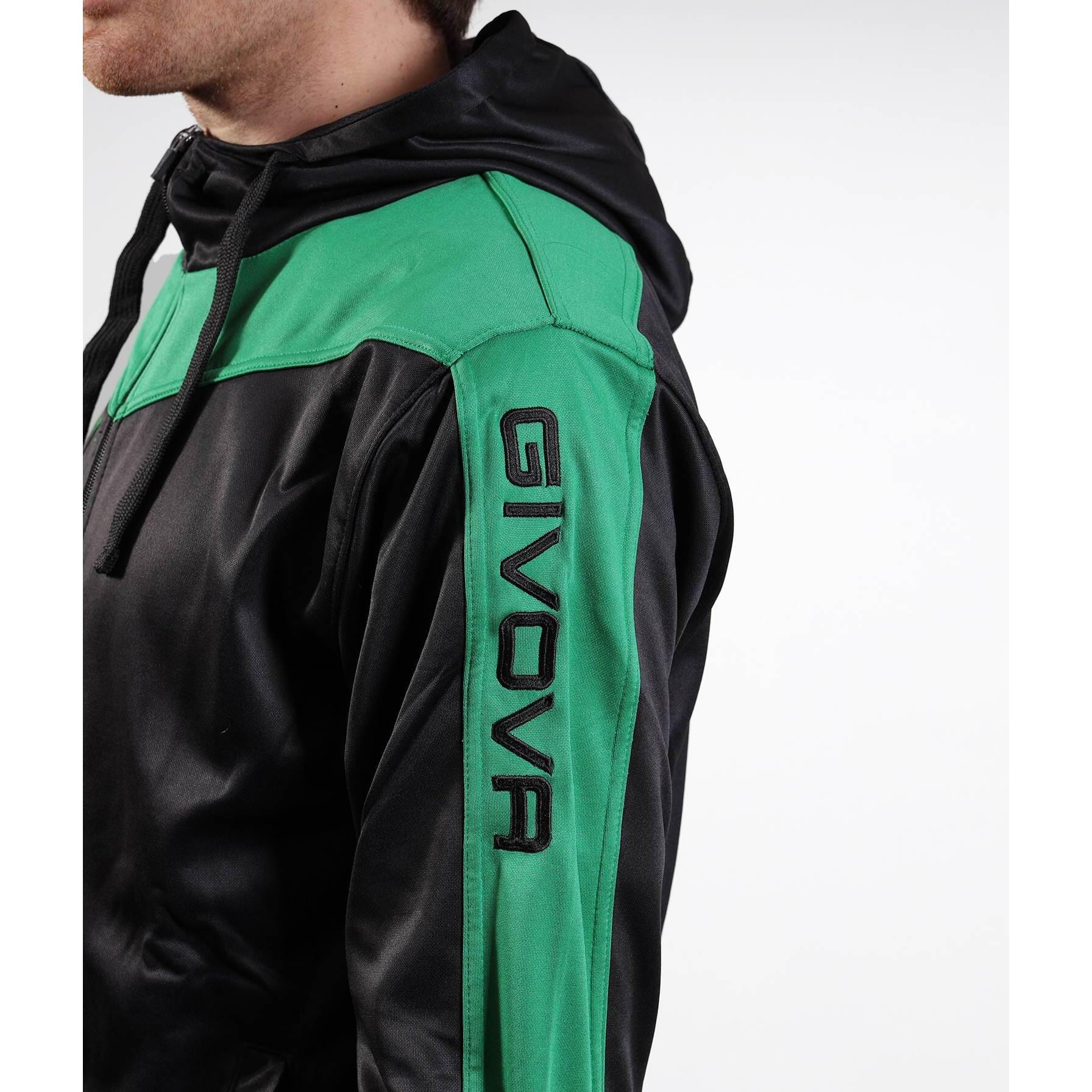 Hooded fleece trainingspak Givova Roma 3/4
