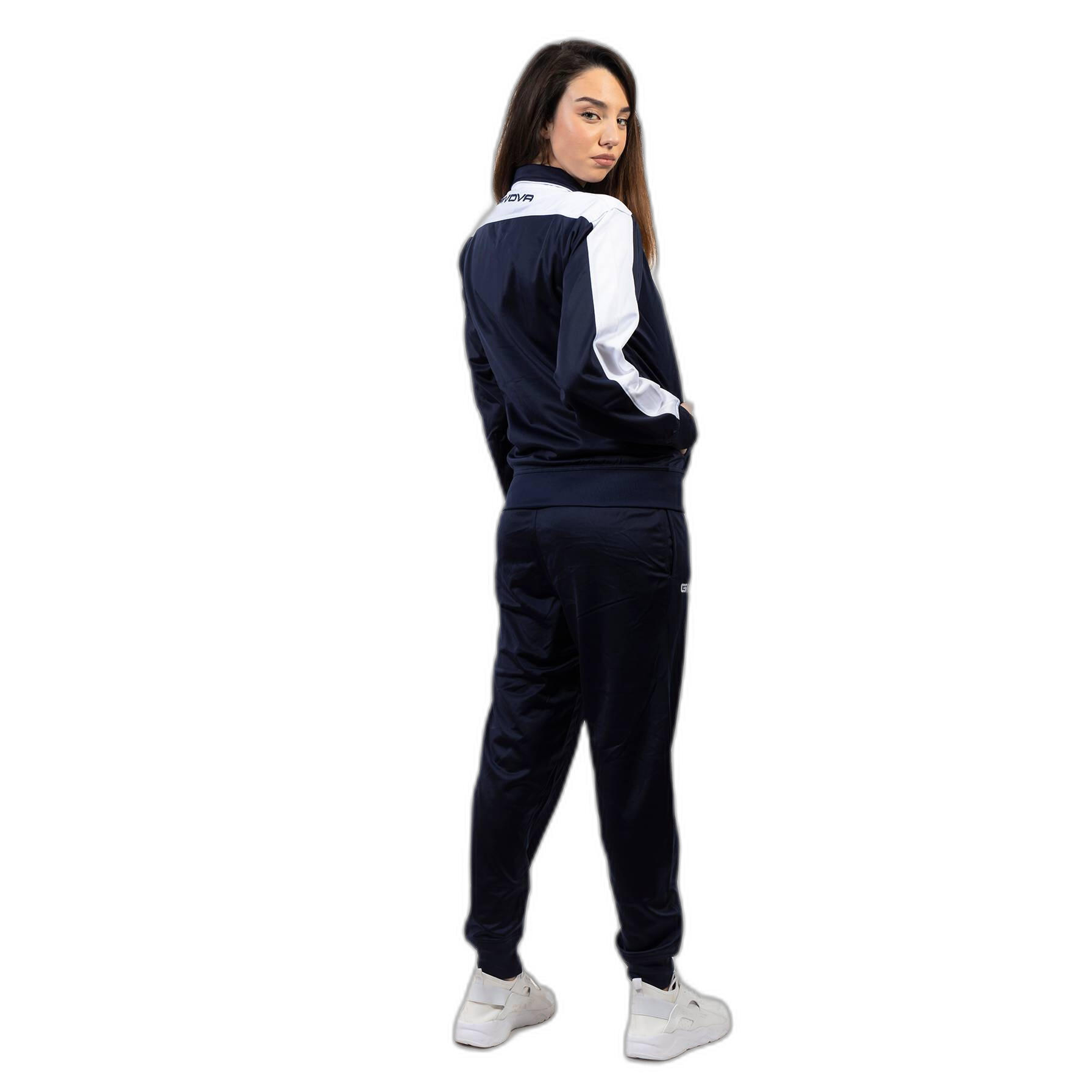 TUTA complete uomo ( acetato-poliestere) givova blu/bianco 2/4