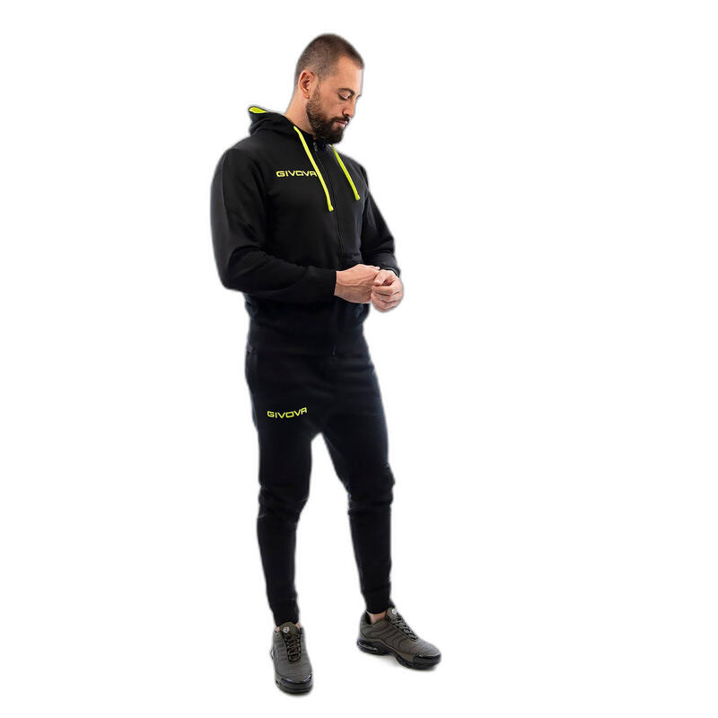 Trening Givova King 4 Seasons, negru/galben fluo, S